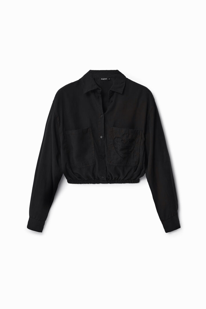 Camisa cropped butxaca cor | Desigual