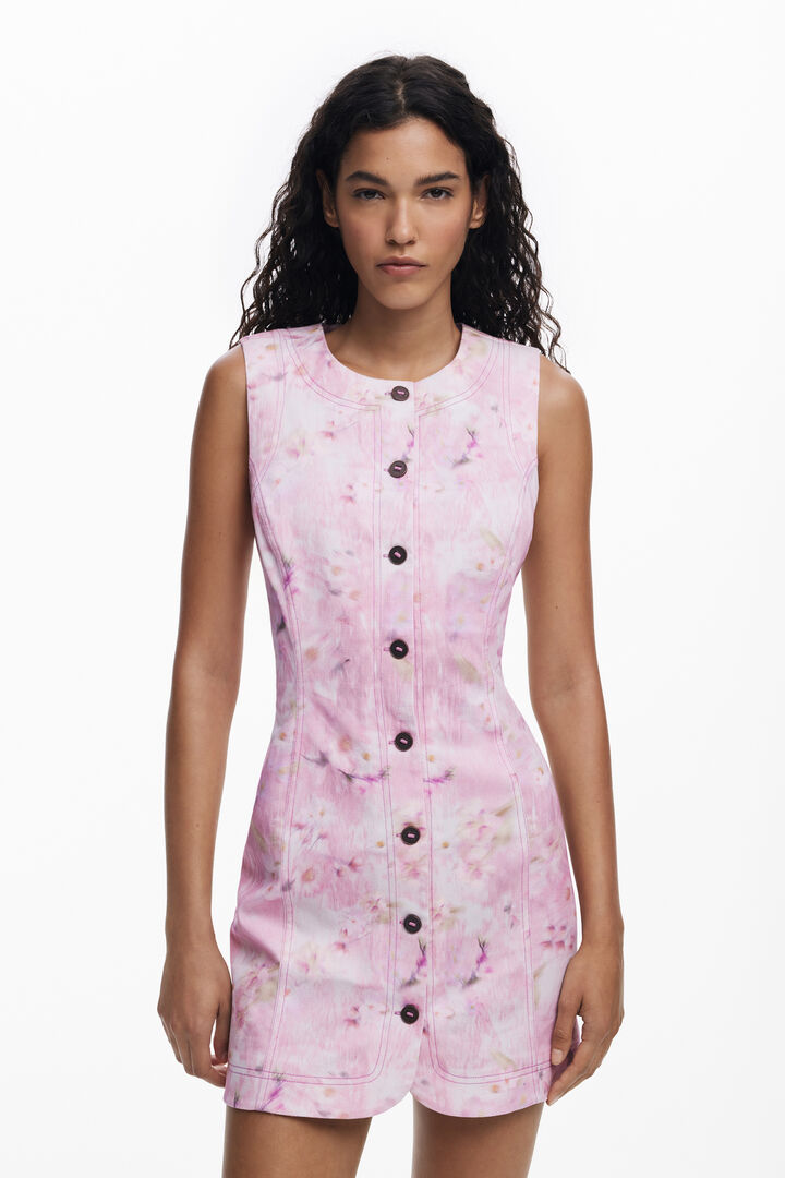 Short dress with buttons | Desigual