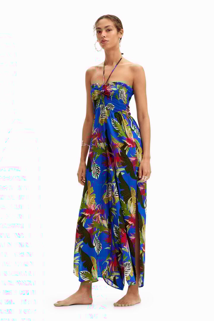Tropical halter neck jumpsuit | Desigual