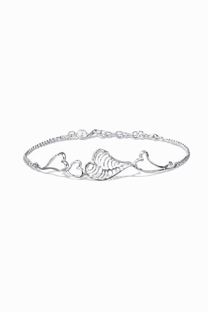 Zalio silver-plated heart choker