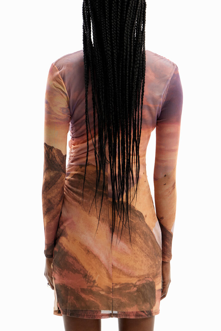Vestit mini slim paisatge | Desigual