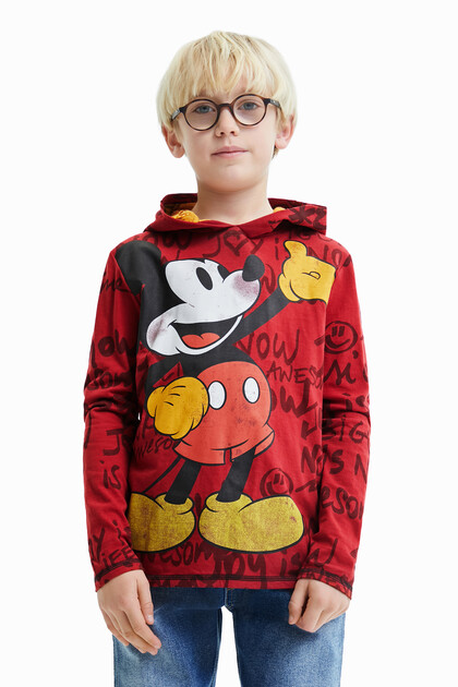 T-shirt cappuccio Mickey Mouse