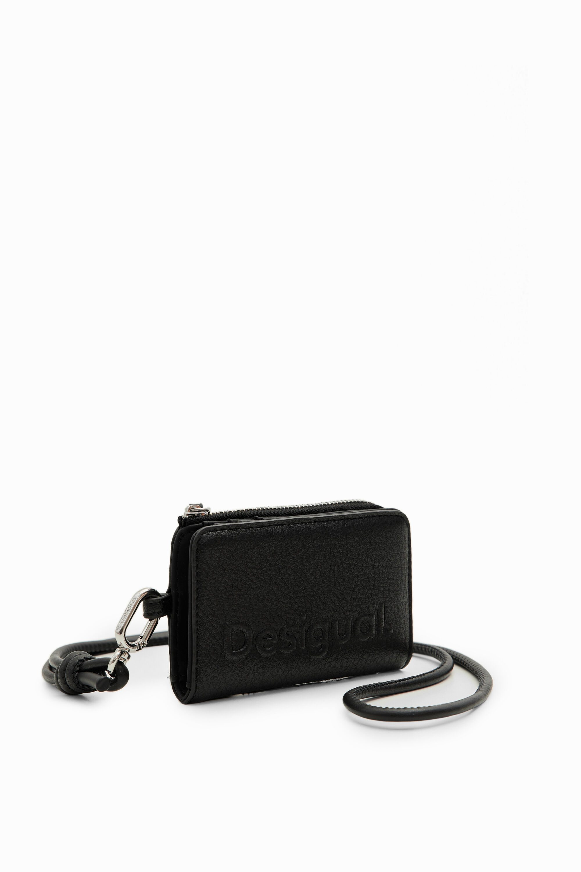 Desigual S logo cord wallet