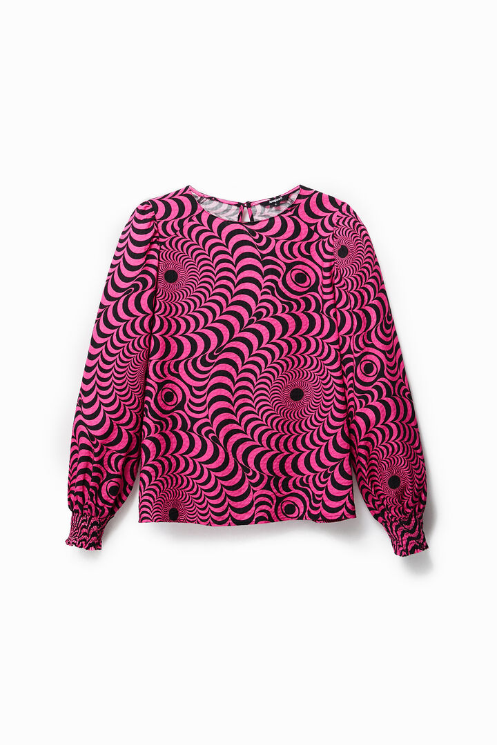 Psychedelic textured blouse | Desigual