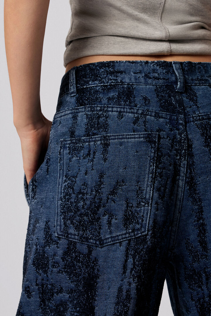 Jacquard gradient denim trousers | Desigual