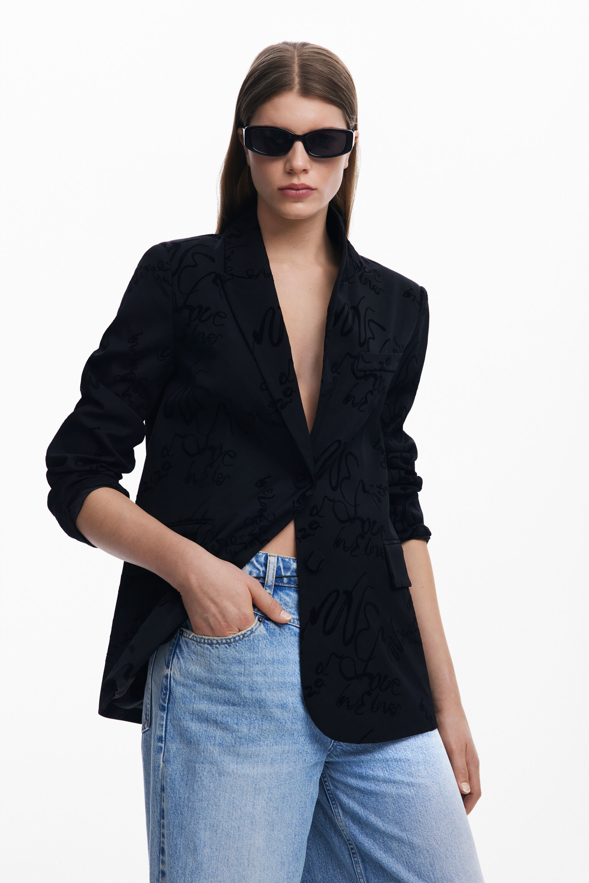 Lettering blazer