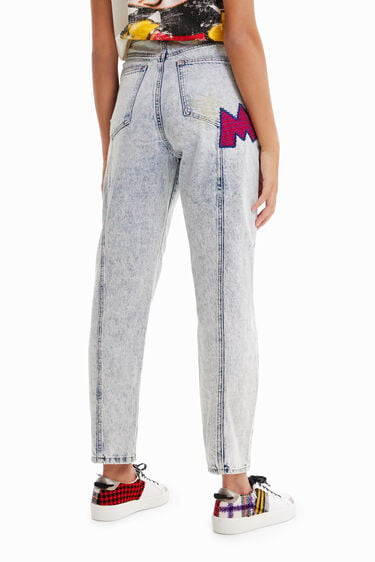 Relaxed jeans featuring Disney's Mickey Mouse | Desigual