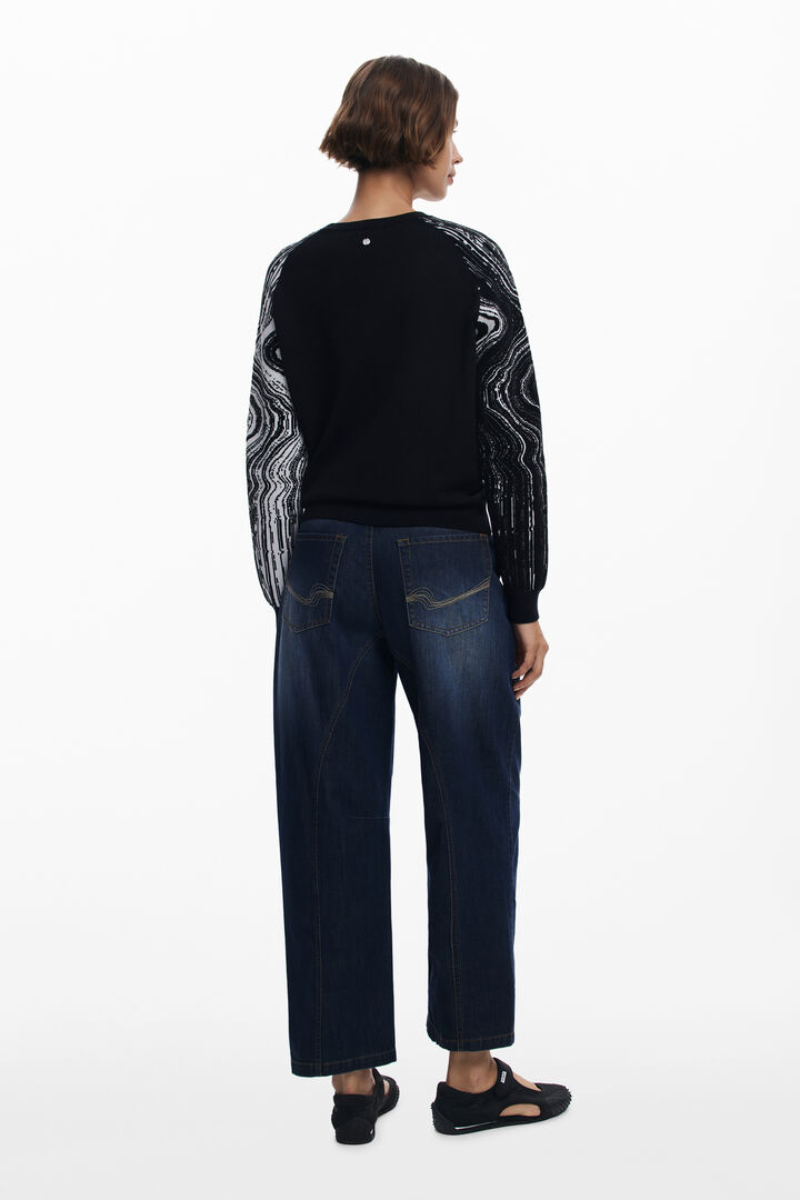 Marbled sleeve sweater | Desigual