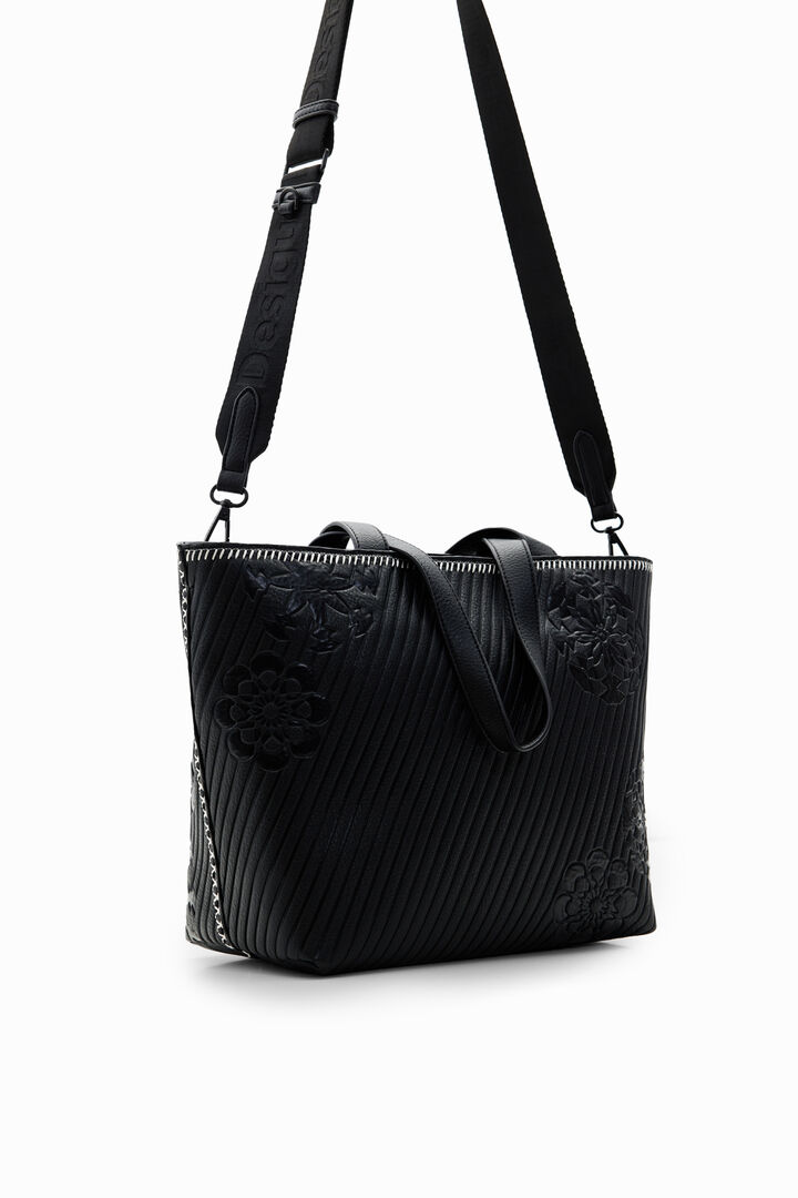 Large embossed tote bag | Desigual