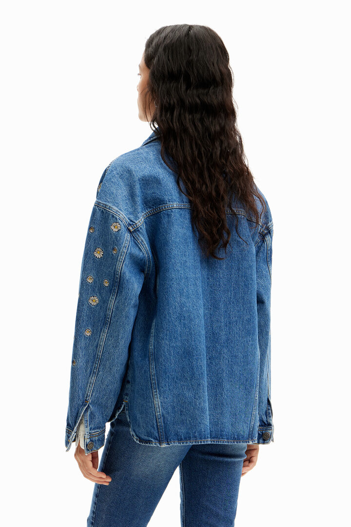 Chaqueta vaquera margaritas | Desigual
