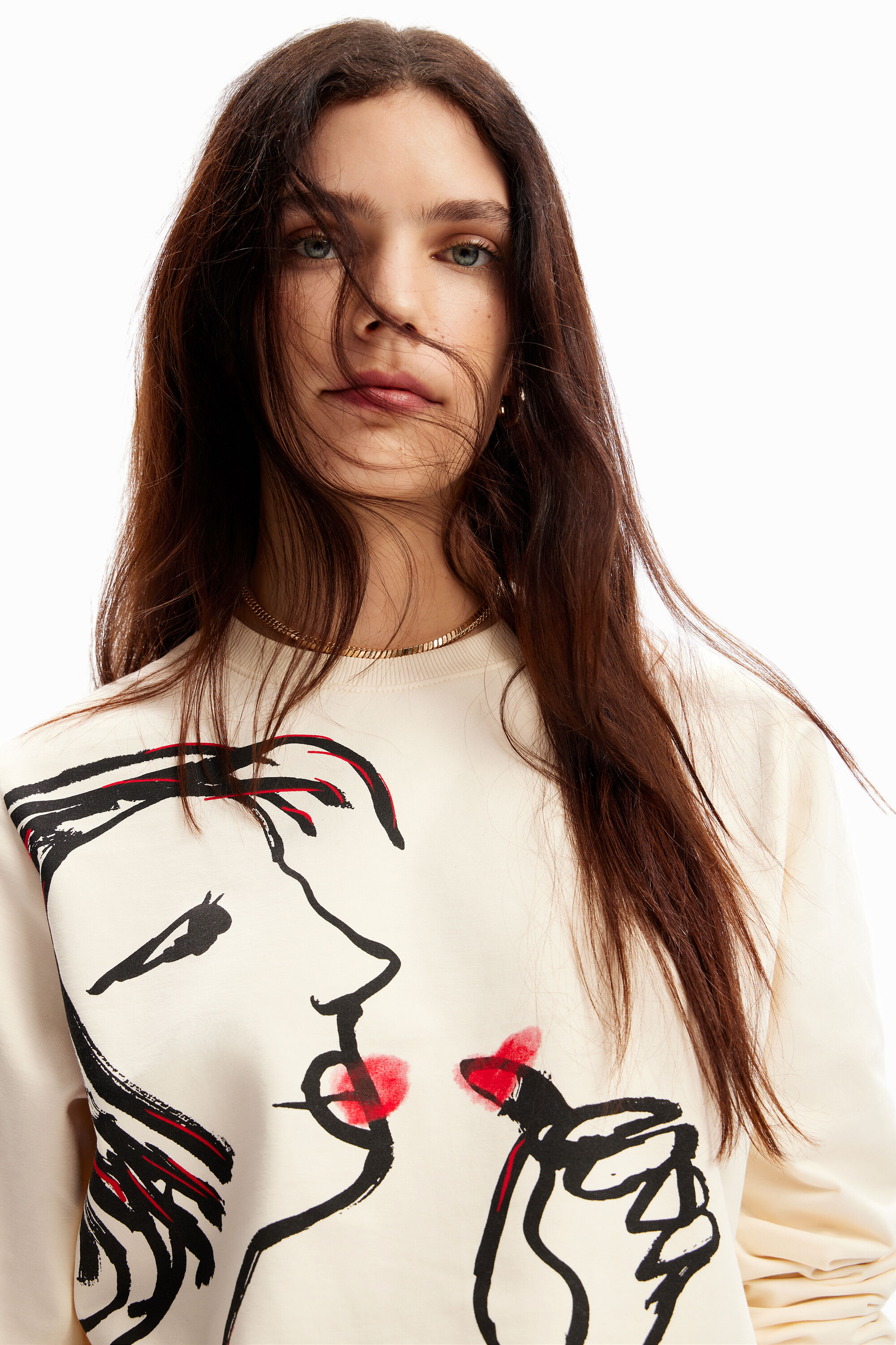 レディース アーティイラスト スウェットシャツ I Desigual.com