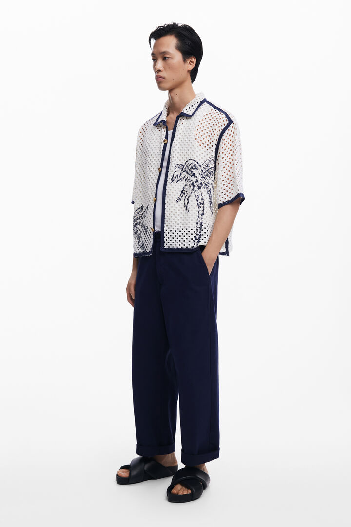 Palm tree lace shirt | Desigual