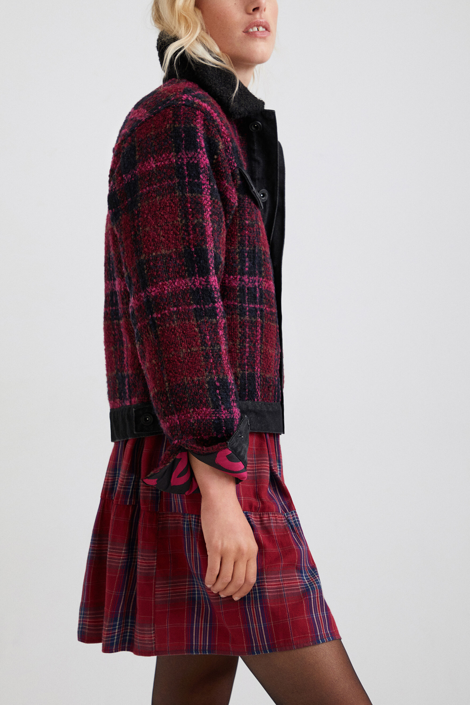 desigual wool coat