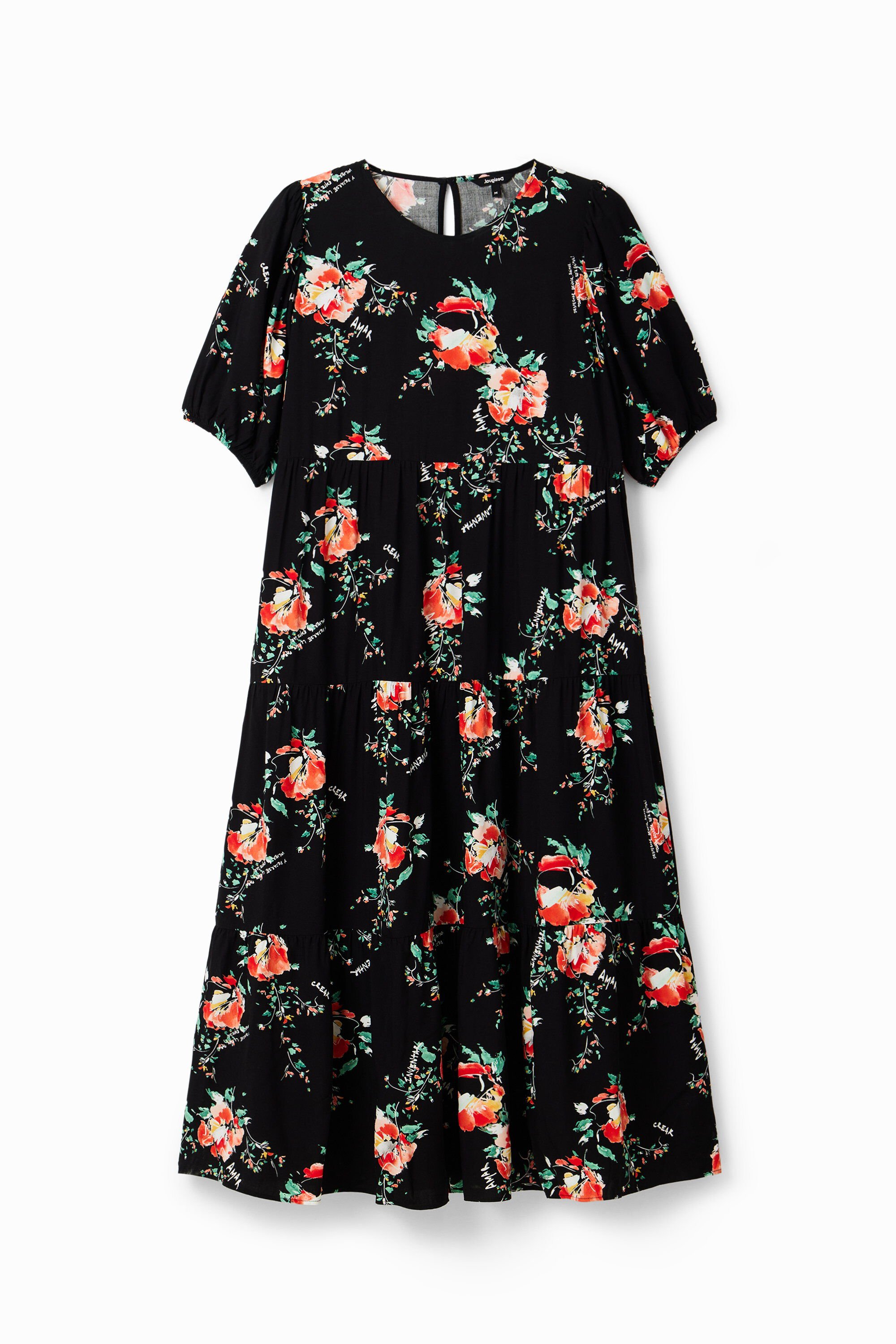 Gebloemde midi jurk