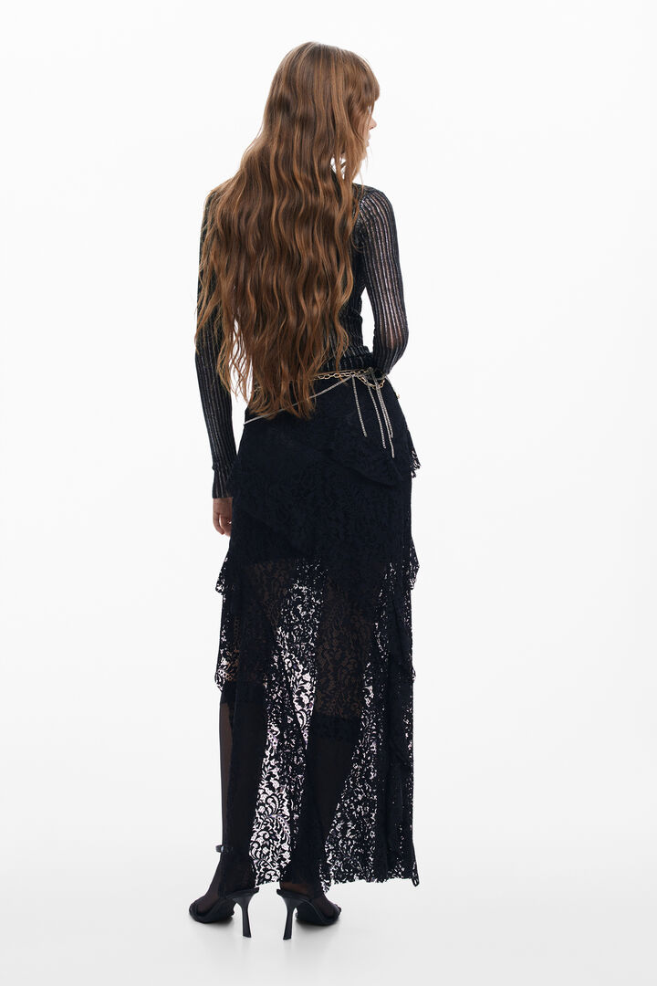 Falda de tubo encaje | Desigual