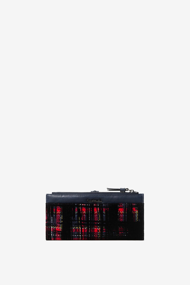 Rectangular tartan coin purse | Desigual