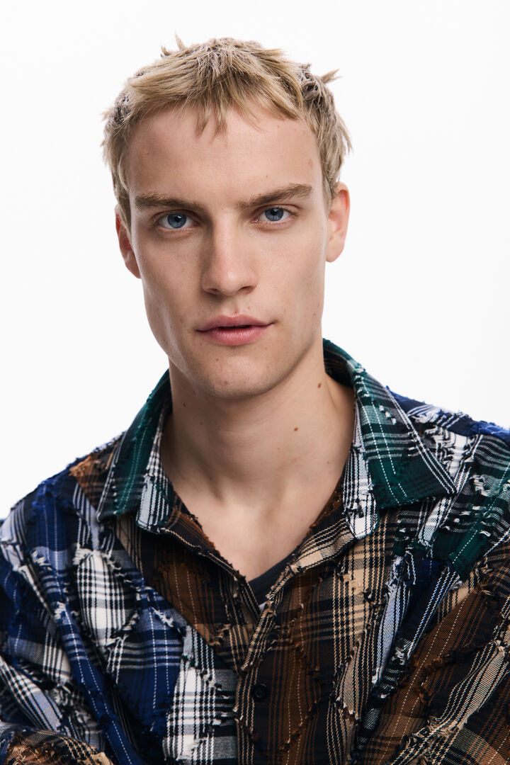 Camisa checks bordados | Desigual