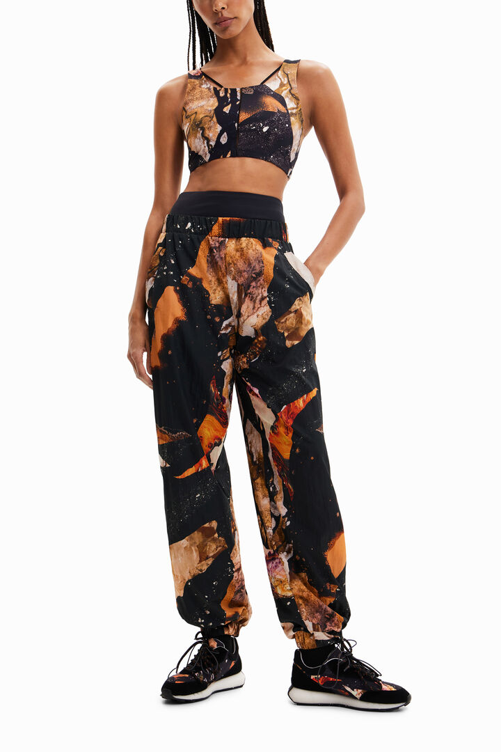 Jogger estampado efecto mineral | Desigual