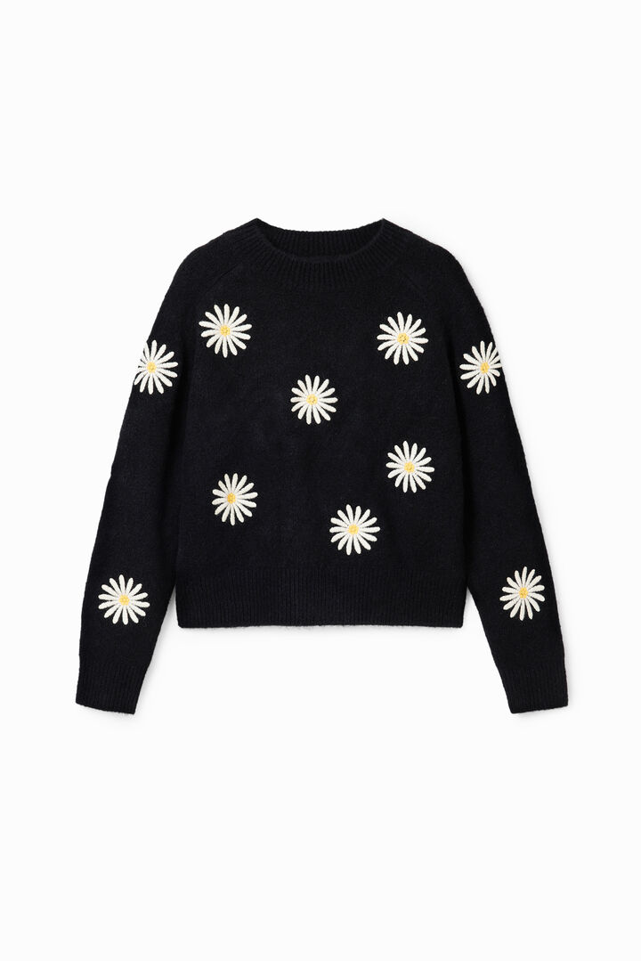 Maglia fiori ricamata | Desigual