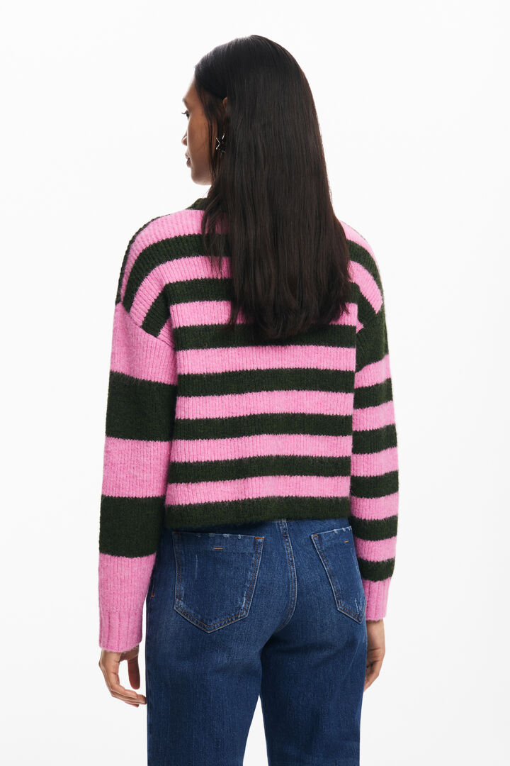 Two-tone striped sweater | Desigual
