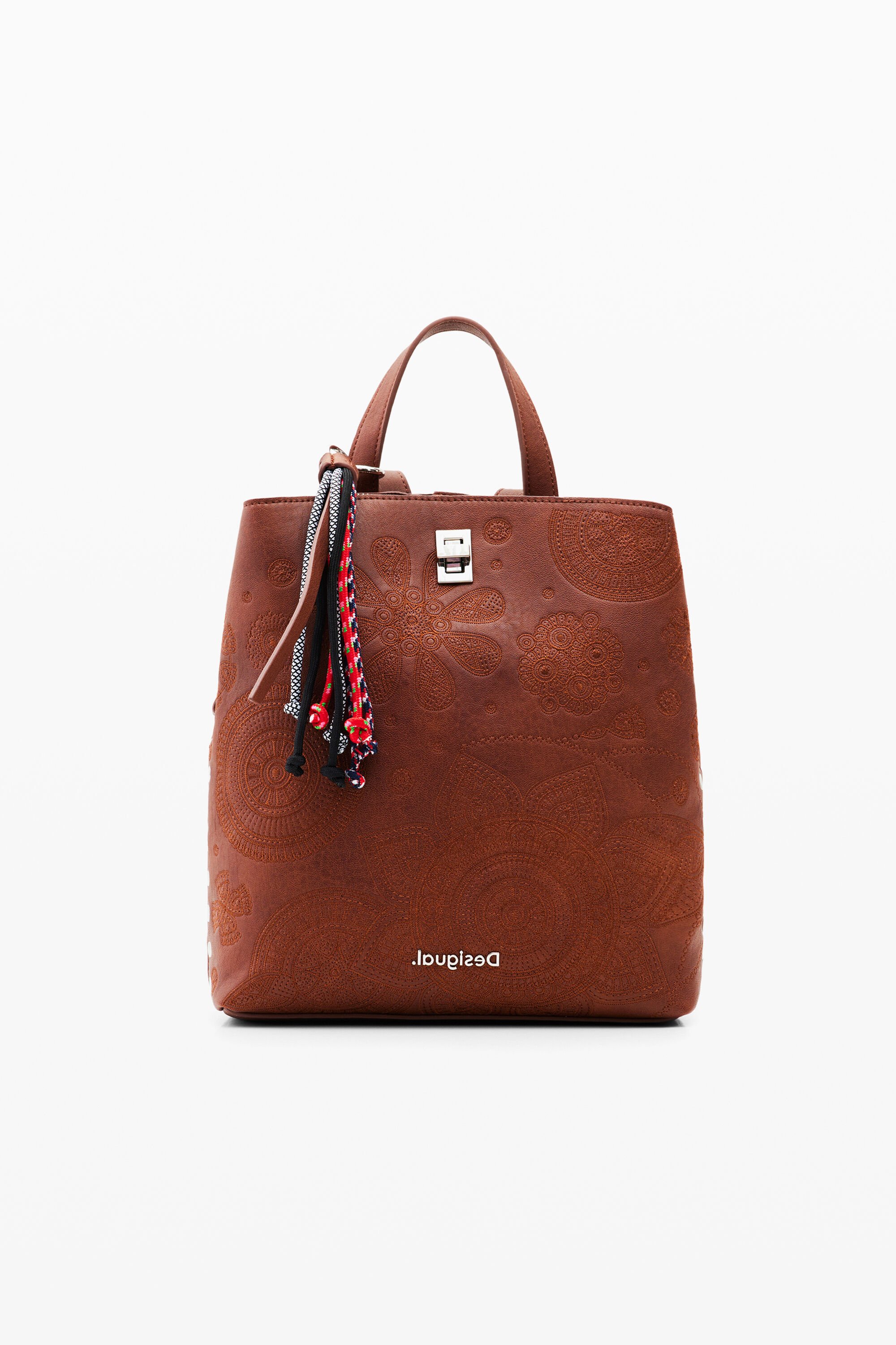 Kleiner Rucksack in Lederoptik