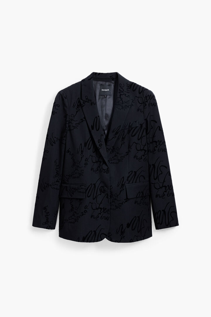Blazer con lettering | Desigual