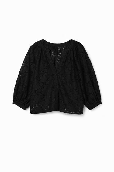 Floral lace blouse | Desigual