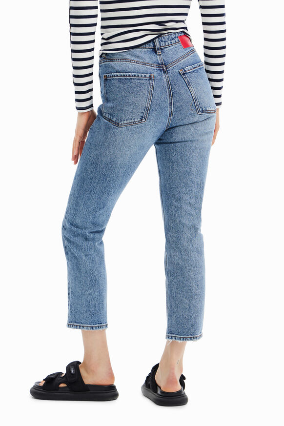 Straight ankle grazer jeans | Desigual