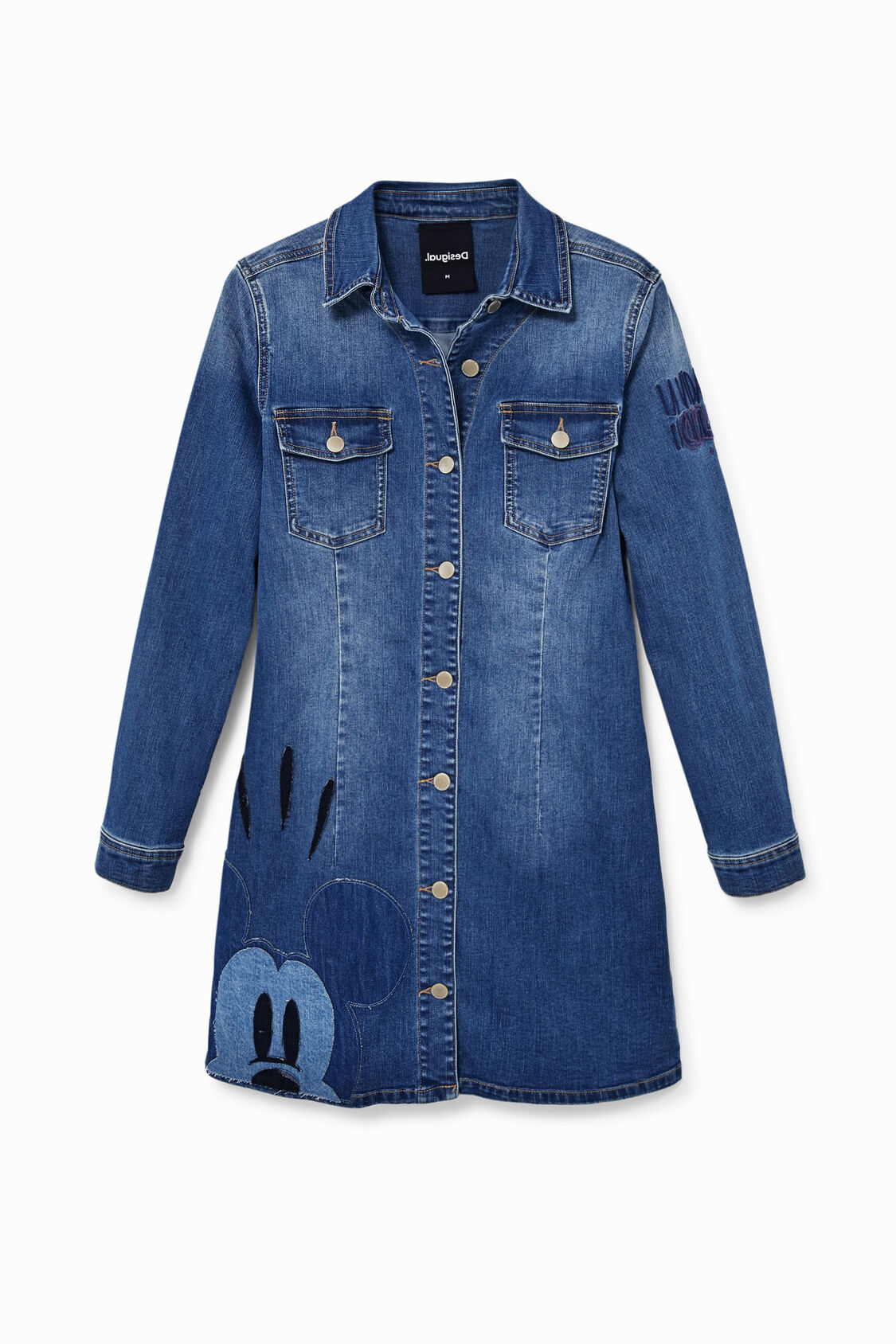 Mickey Mouse Denim Dress Desigual Com