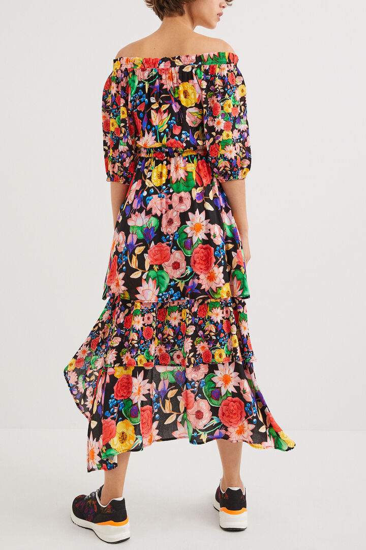 Floral layered dress | Desigual