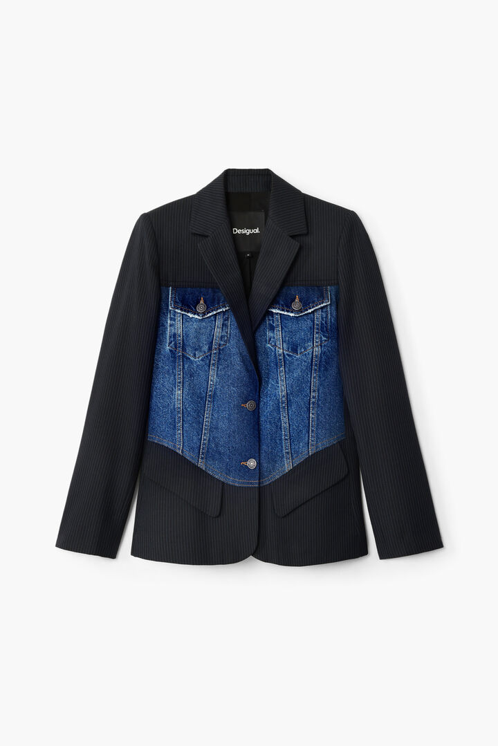 Blazer híbrida trucker | Desigual