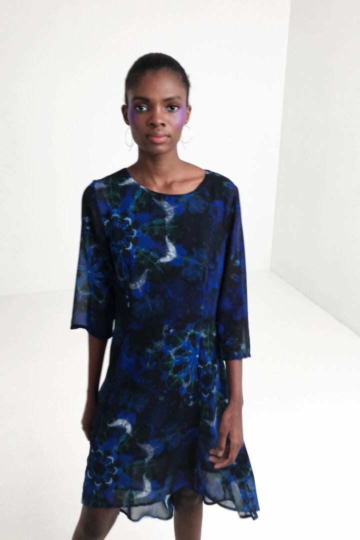 Vestido largo mandalas tie dye | Desigual