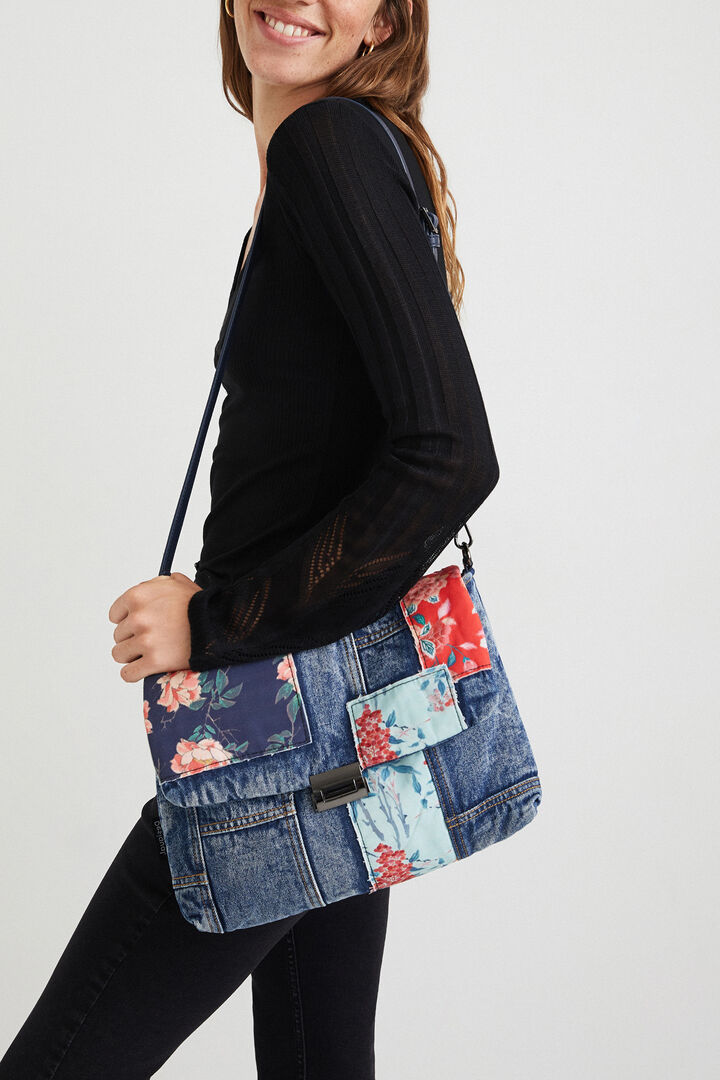 Bolso bandolera patch vaquero | Desigual