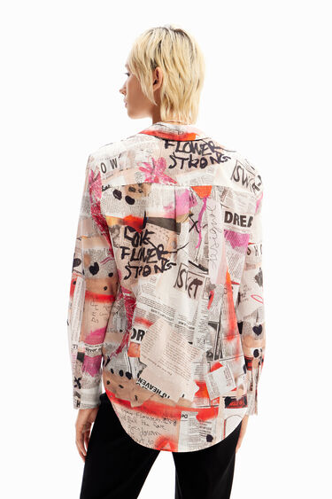 Camisa fina periódico | Desigual