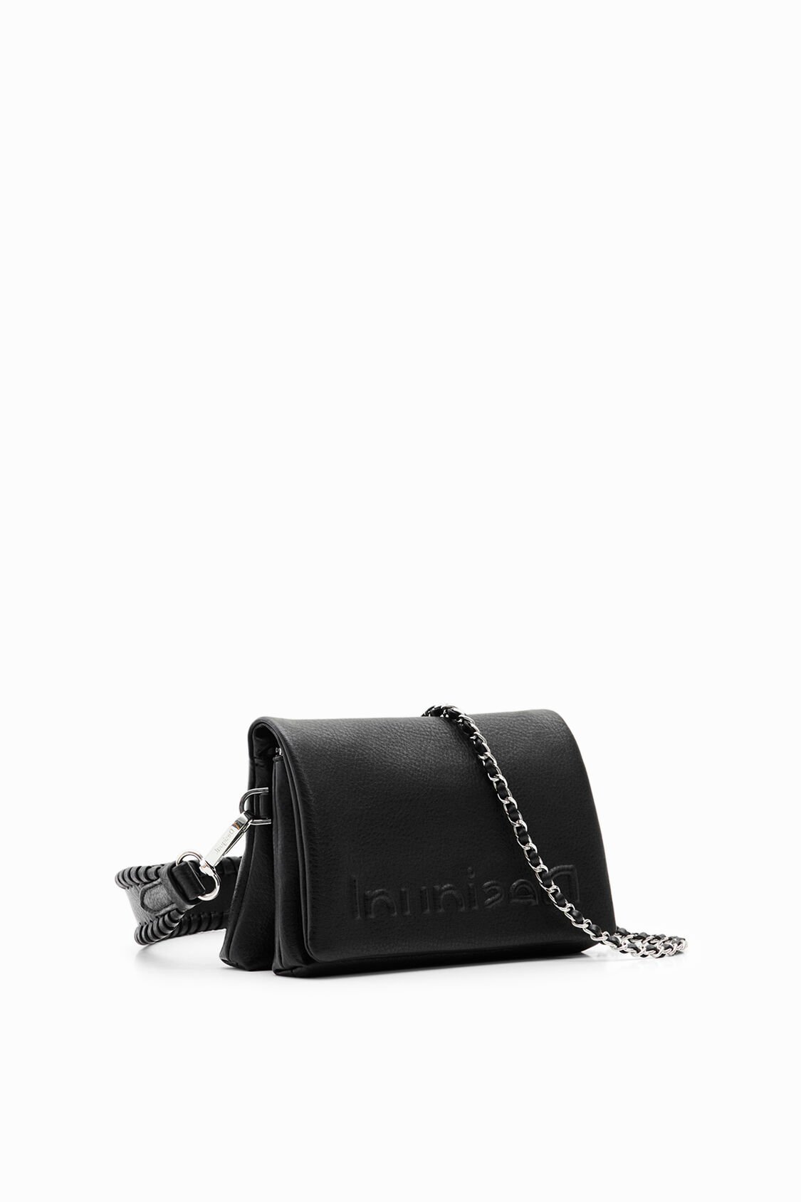 Mini sac à bandoulière demi-logo pour femme | Desigual.com
