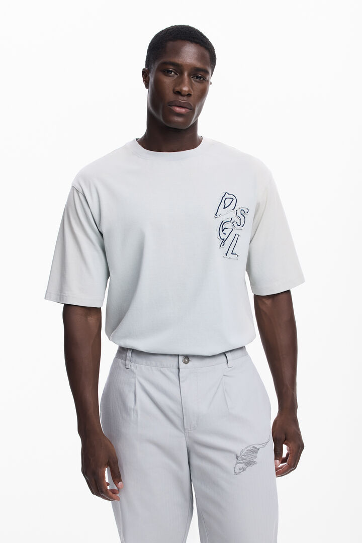 Calça comprida alfaiataria bordada | Desigual