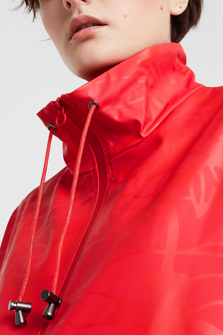 Parka imperméable fleurie à capuche | Desigual