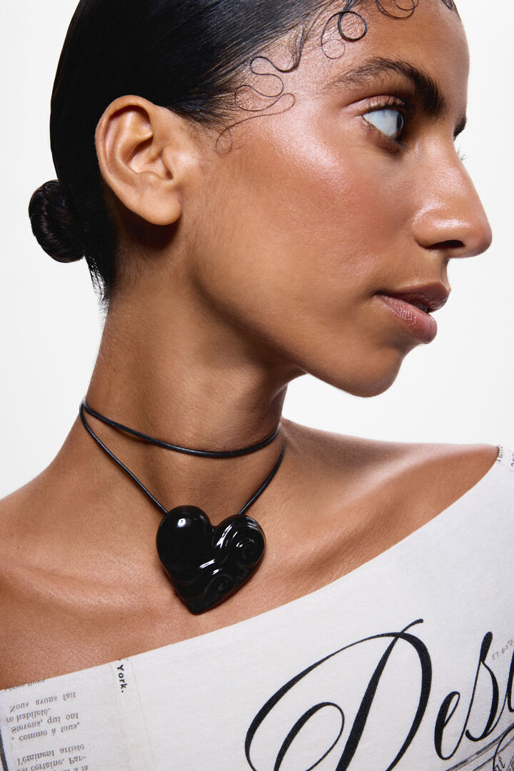 Colgante Coraz&oacute;n Negro