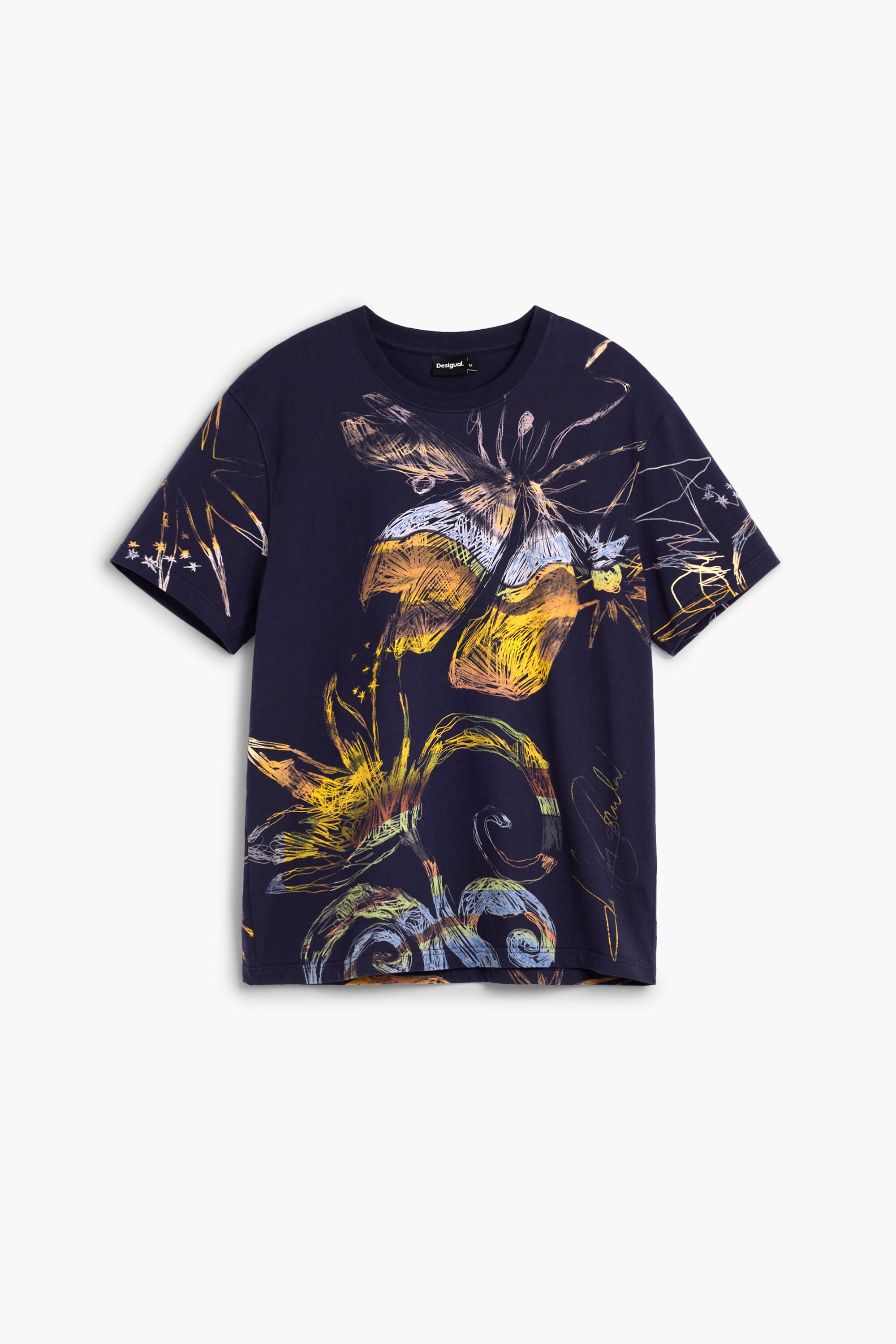 Organic print T-shirt for men I Desigual.com