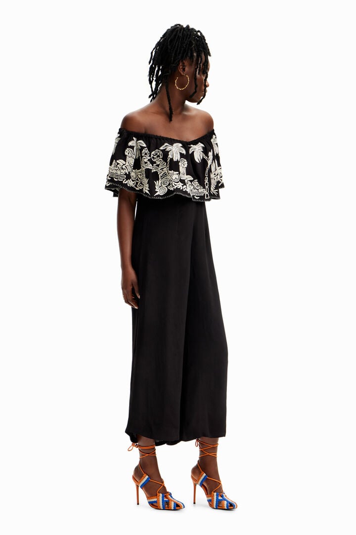 Mono midi palmeras Stella Jean | Desigual
