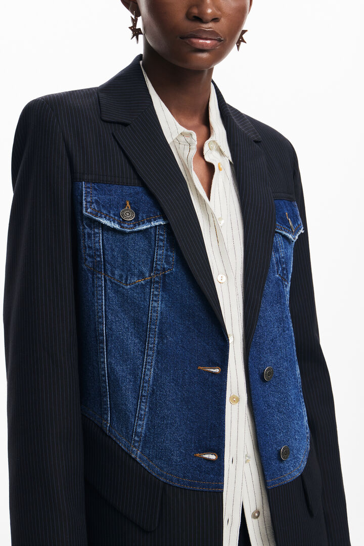 Blazer híbrida trucker | Desigual