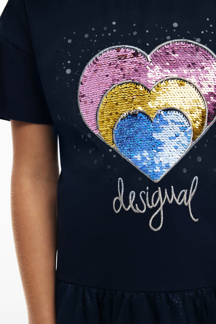 Short heart dress | Desigual
