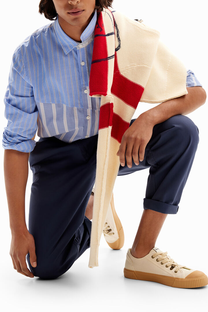 Patchwork striped shirt | Desigual