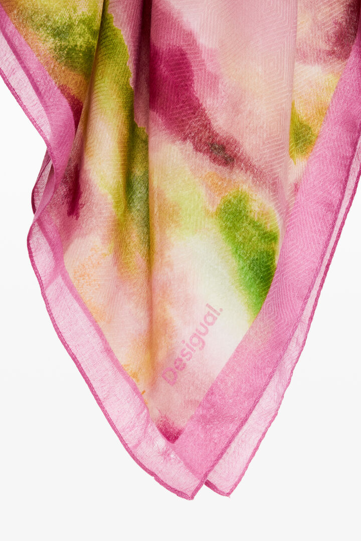 Foulard rectangular acuarela | Desigual