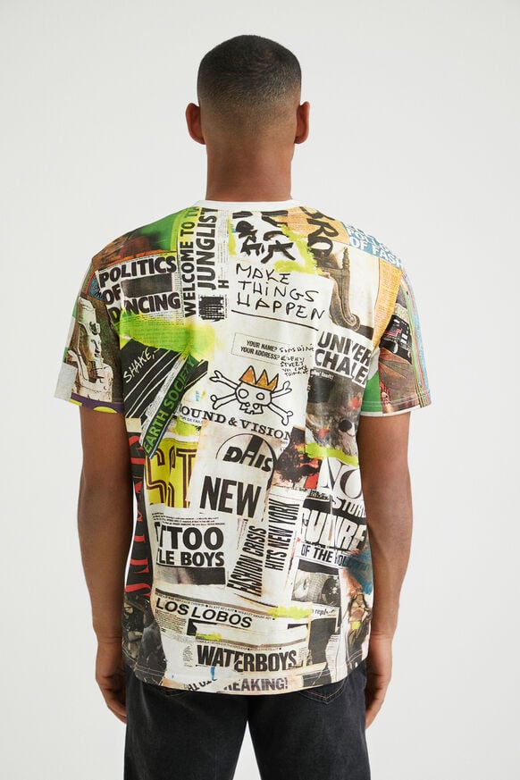 Short-sleeve collage T-shirt | Desigual