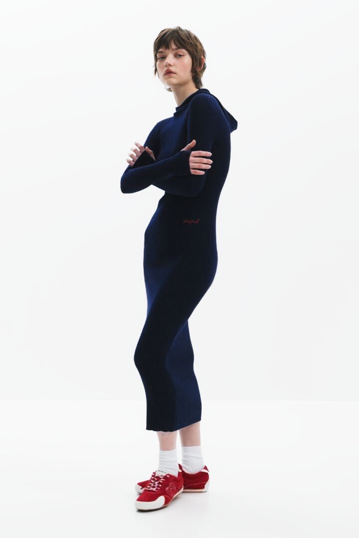 Fitted dress with hood | Desigual