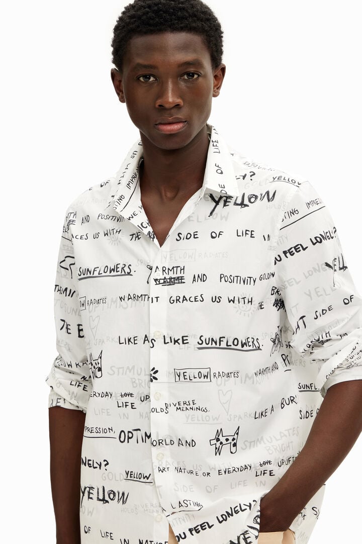 Camisa de manga larga lettering | Desigual