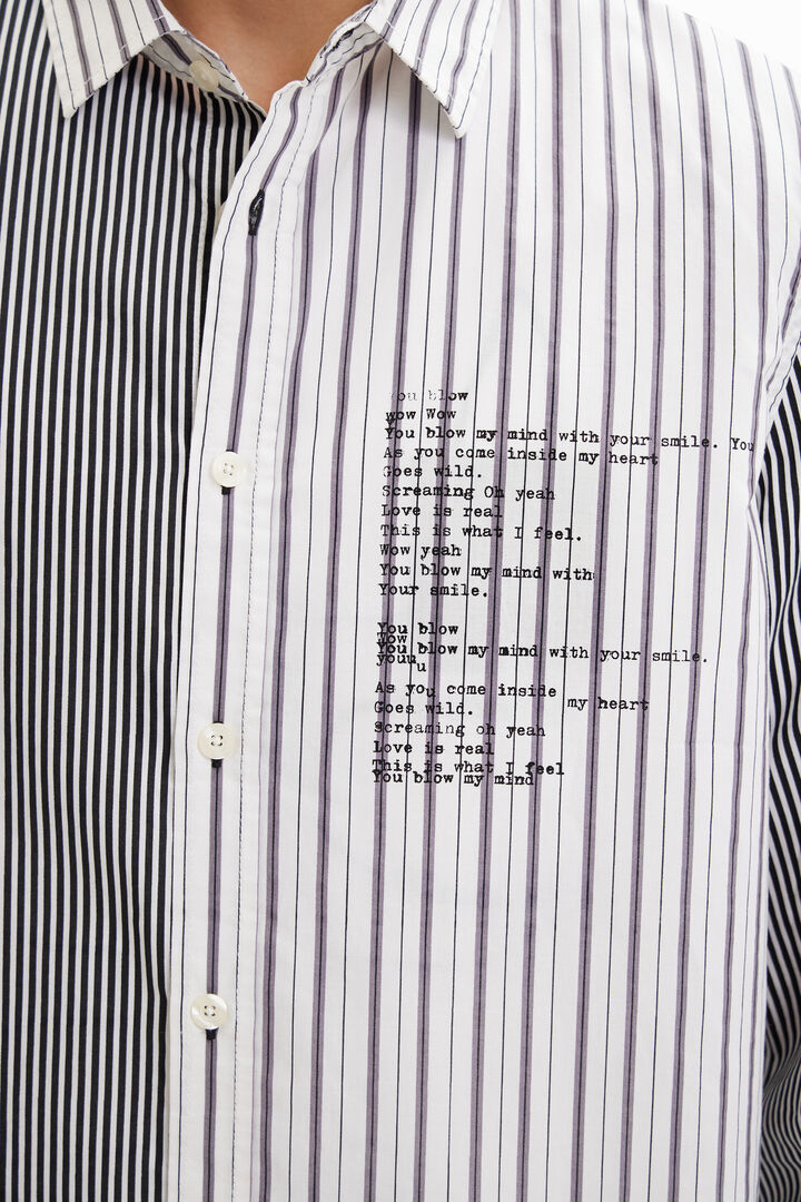Half-and-half striped shirt | Desigual