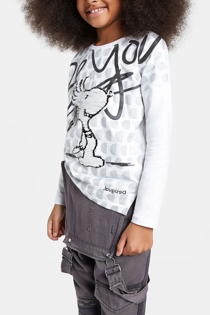 T-shirt Snoopy com lantejoulas reversíveis | Desigual