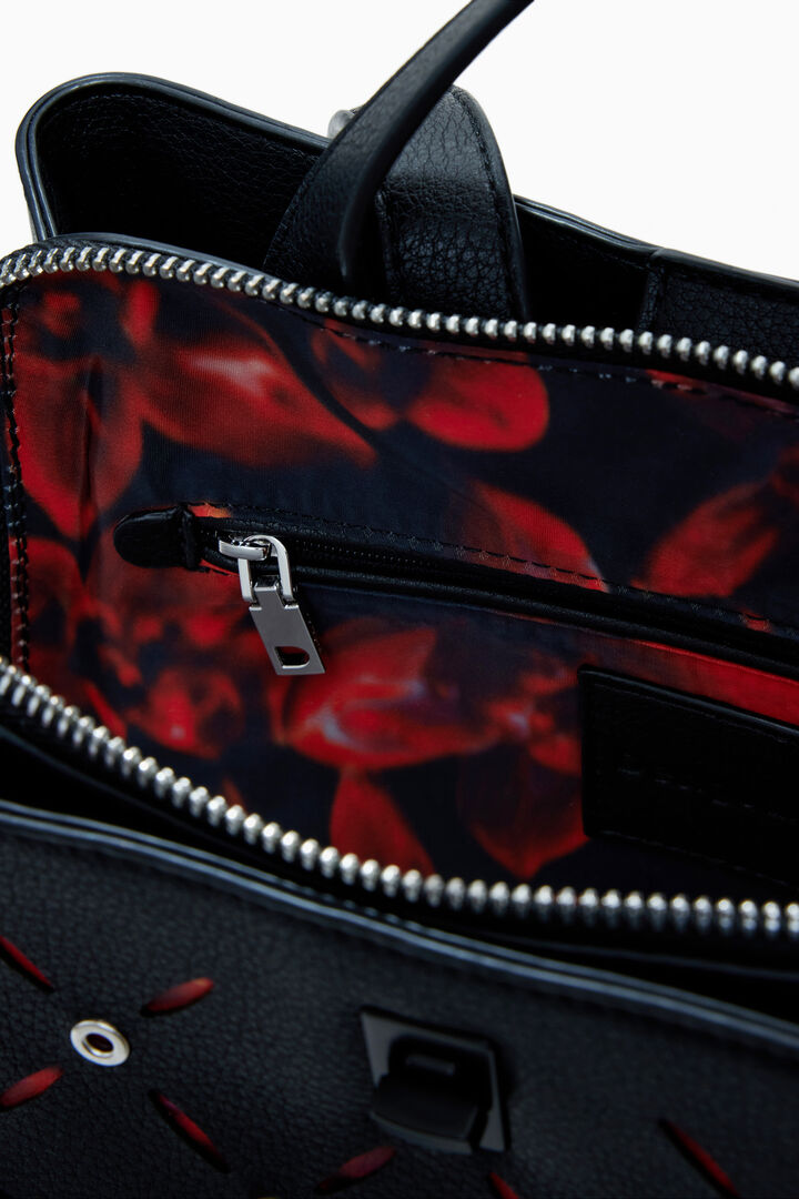 Mochila calados tachuelas pequeña | Desigual
